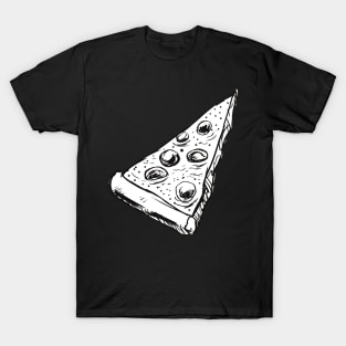 White pizza slice sketch T-Shirt